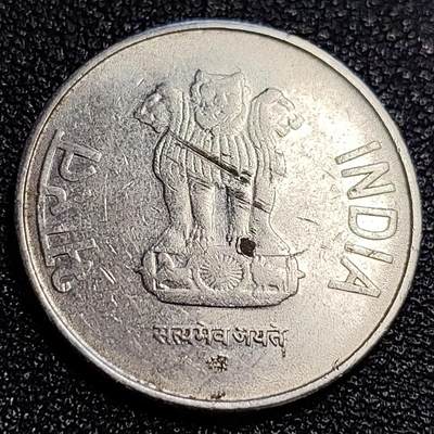 泉币菌-第63场-精品场 2014年 印度2卢比 阿育王狮子座 麦穗稻穗 25mm 