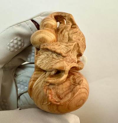 零元拍：崖柏手把件（葫芦），十年前的存货了，油性极大。 - 零元拍：崖柏手把件（葫芦），十年前的存货了，油性极大。