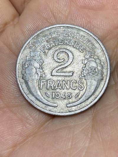 2025年第七十一场(总第九十七场）外国好品散币(免佣金) - 法国🇫🇷1948年2法郎
