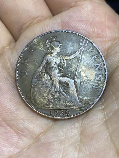 2025年第七十二场(总第九十八场）外国好品散币(免佣金) - 英国🇬🇧1920年1便士(乔治五世第一版)