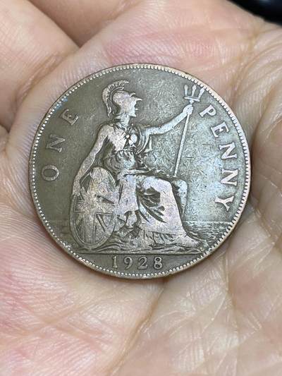 2025年第七十二场(总第九十八场）外国好品散币(免佣金) - 英国🇬🇧1928年1便士(乔治五世第三版，首发年)