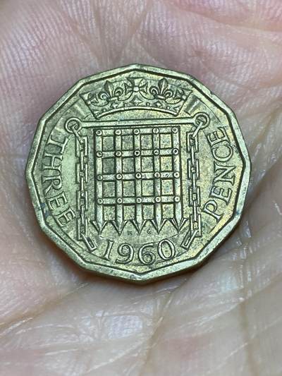 2025年第七十二场(总第九十八场）外国好品散币(免佣金) - 英国🇬🇧1960年3便士(伊丽莎白二世青年桂冠，第二版)