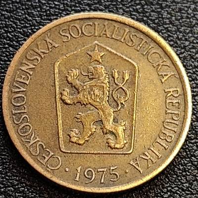 泉币菌-第63场-精品场 1975年 捷克斯洛伐克1克朗 种花少女 社会主义时期 22.9mm