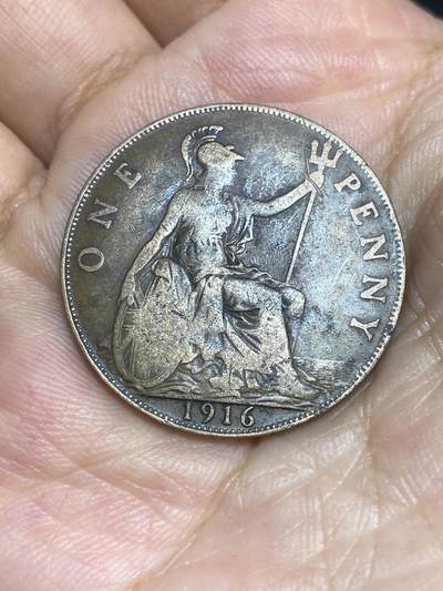 2025年第七十二场(总第九十八场）外国好品散币(免佣金) - 英国🇬🇧1916年1便士(乔治五世第一版)