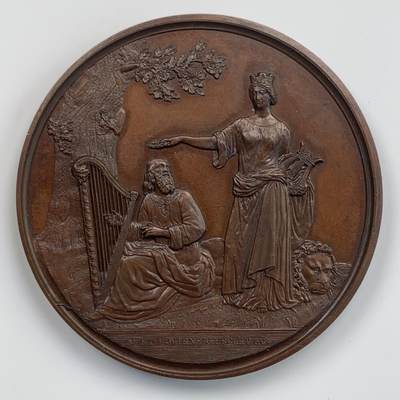 掌中浮雕-藏着的欧洲第032场 - 著名的Vlaemsch-Duitsch Zangverbond发行，纪念1846年9月24日至25日在布鲁塞尔举行的全国节日，60mm
