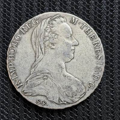 道一币馆币章第一百三十九场 - 奥地利早期后铸 1780年特雷西女王1泰勒大奶妈银币