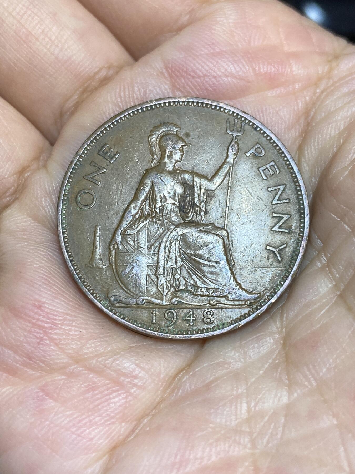 2025年第七十二场(总第九十八场）外国好品散币(免佣金) 英国🇬🇧1948年1便士(乔治六世第一版，关门年)