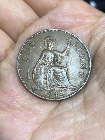 2025年第七十二场(总第九十八场）外国好品散币(免佣金) - 英国🇬🇧1948年1便士(乔治六世第一版，关门年)