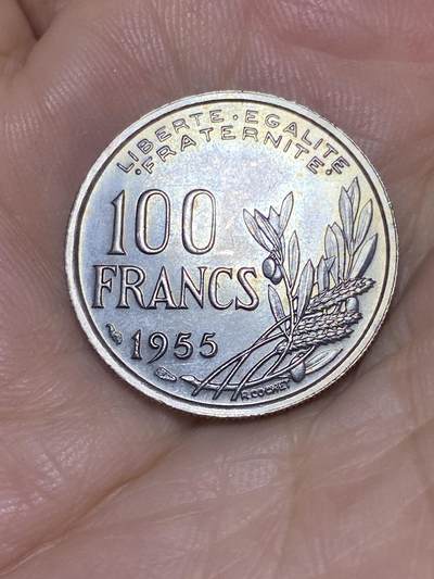 2025年第七十一场(总第九十七场）外国好品散币(免佣金) - 好品–法国🇫🇷1955年100法郎