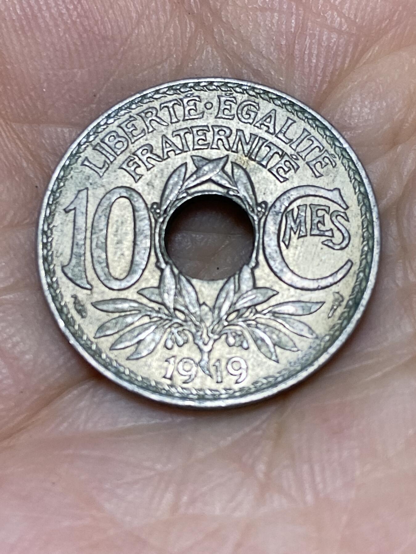 2025年第七十一场(总第九十七场）外国好品散币(免佣金) 早期年份–法国🇫🇷1919年10生丁