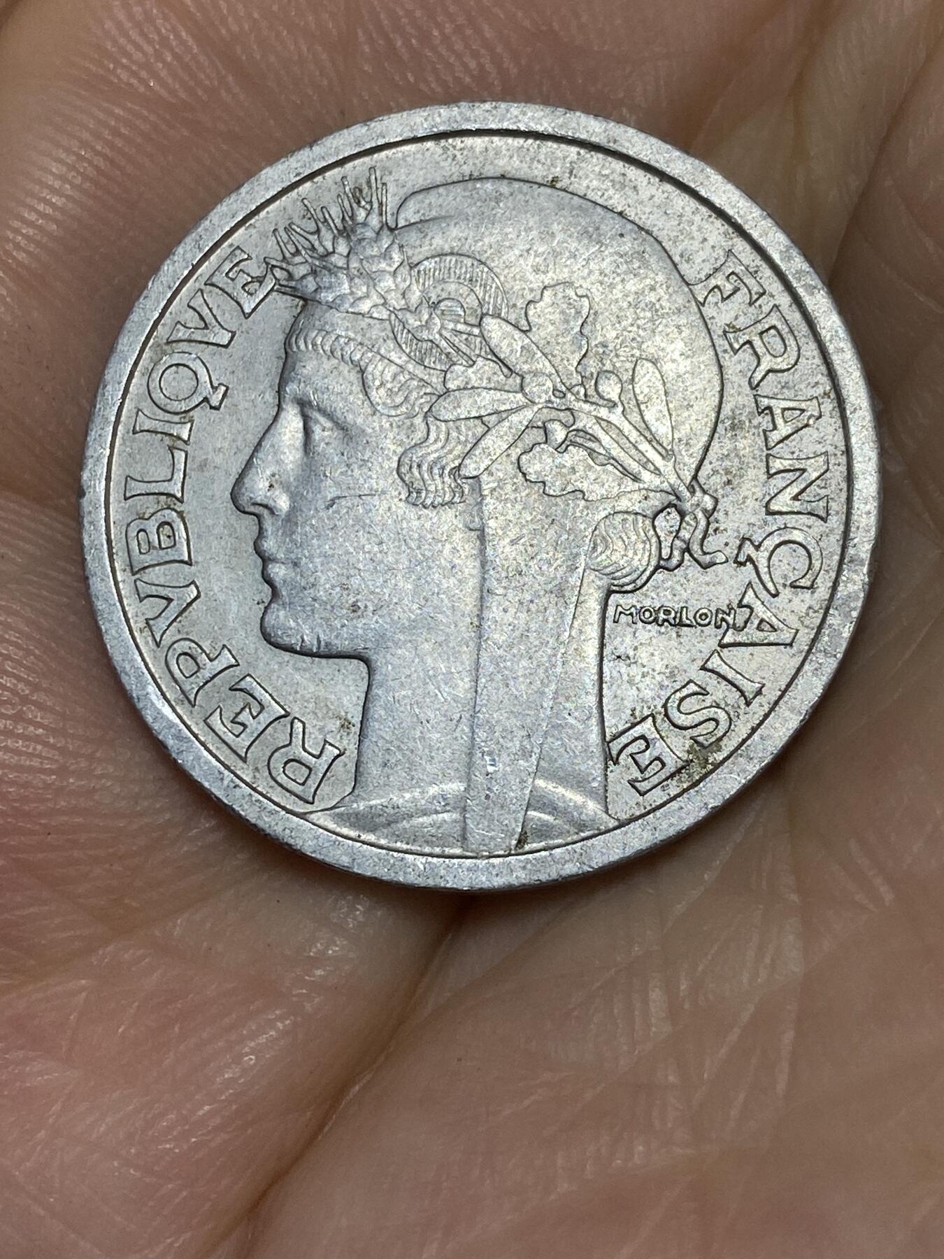 2025年第七十一场(总第九十七场）外国好品散币(免佣金) 法国🇫🇷1950年2法郎(B标，博蒙莱罗热造，关门年)