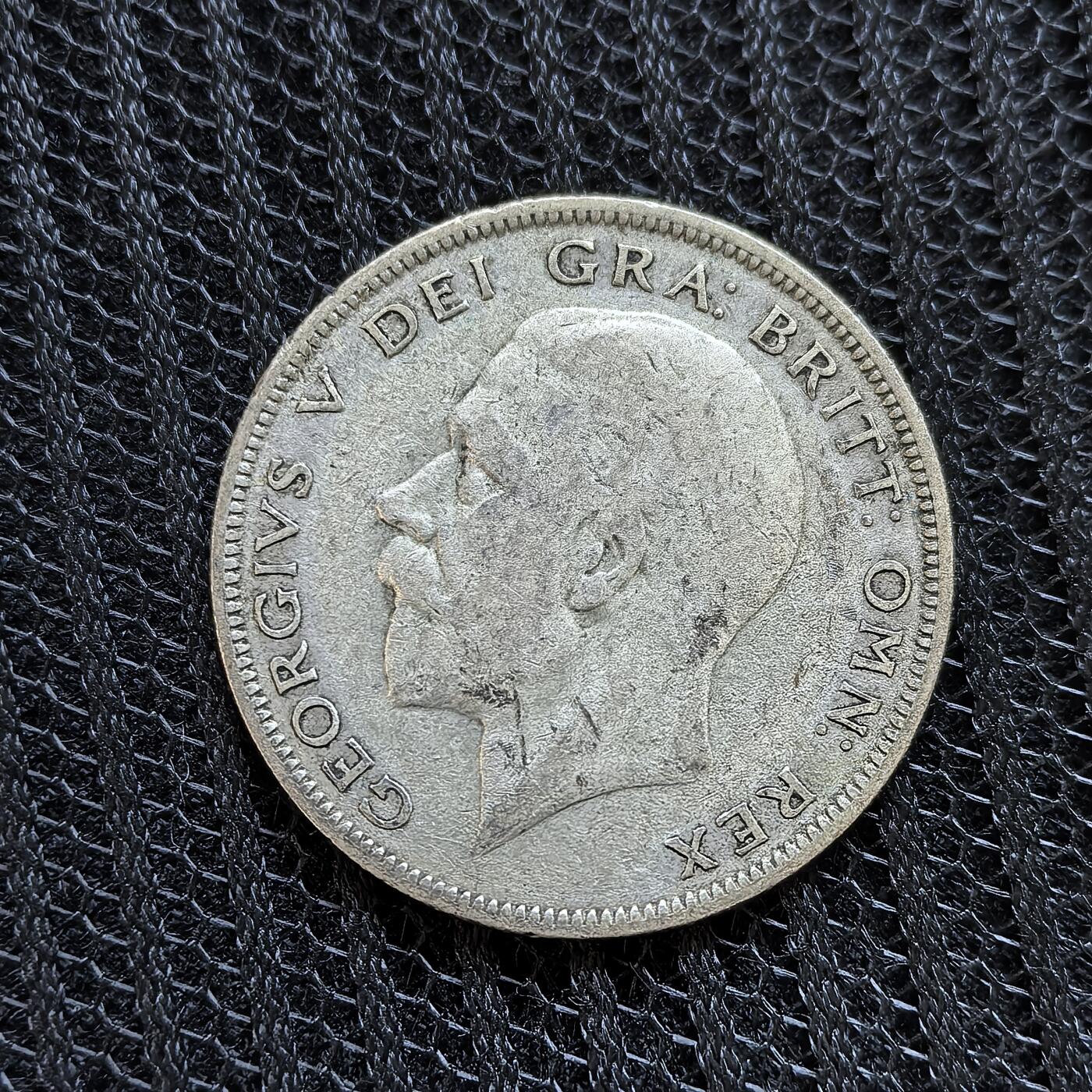 道一币馆币章第一百三十九场 英国1933年乔治五世半克朗银币