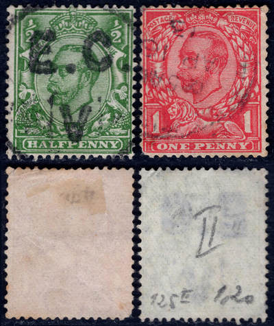 洪涛臻品批发群 精选邮票限时拍卖第1060期  - 英国1911乔治五世 2全旧 2017标价旧$7.5美元