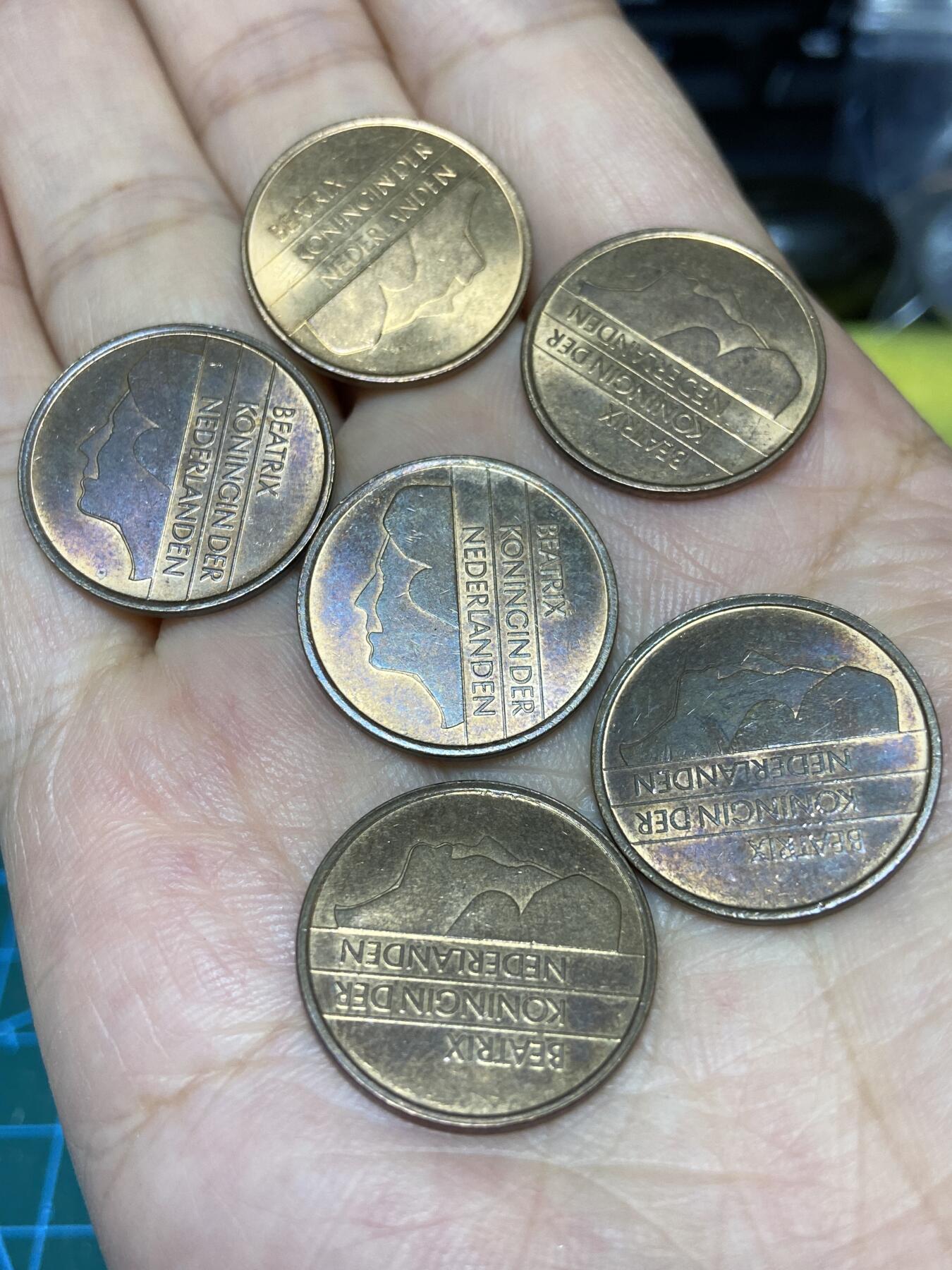 2025年第七十一场(总第九十七场）外国好品散币(免佣金) 荷兰🇳🇱光品6枚：1983年、1984年、1986年、1987年、1988年、1993年5分(贝娅特丽克丝女王6枚不同年份)