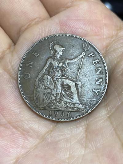 2025年第七十二场(总第九十八场）外国好品散币(免佣金) - 英国🇬🇧1936年1便士(乔治五世逝世年，第三版关门年)