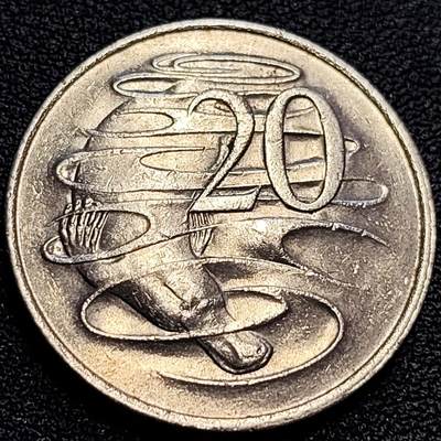 泉币菌-第63场-精品场（冲刺百粉，百粉继续福利） - 1982年英属澳大利亚20分 伊丽莎白女王  鸭嘴兽  28.5mm