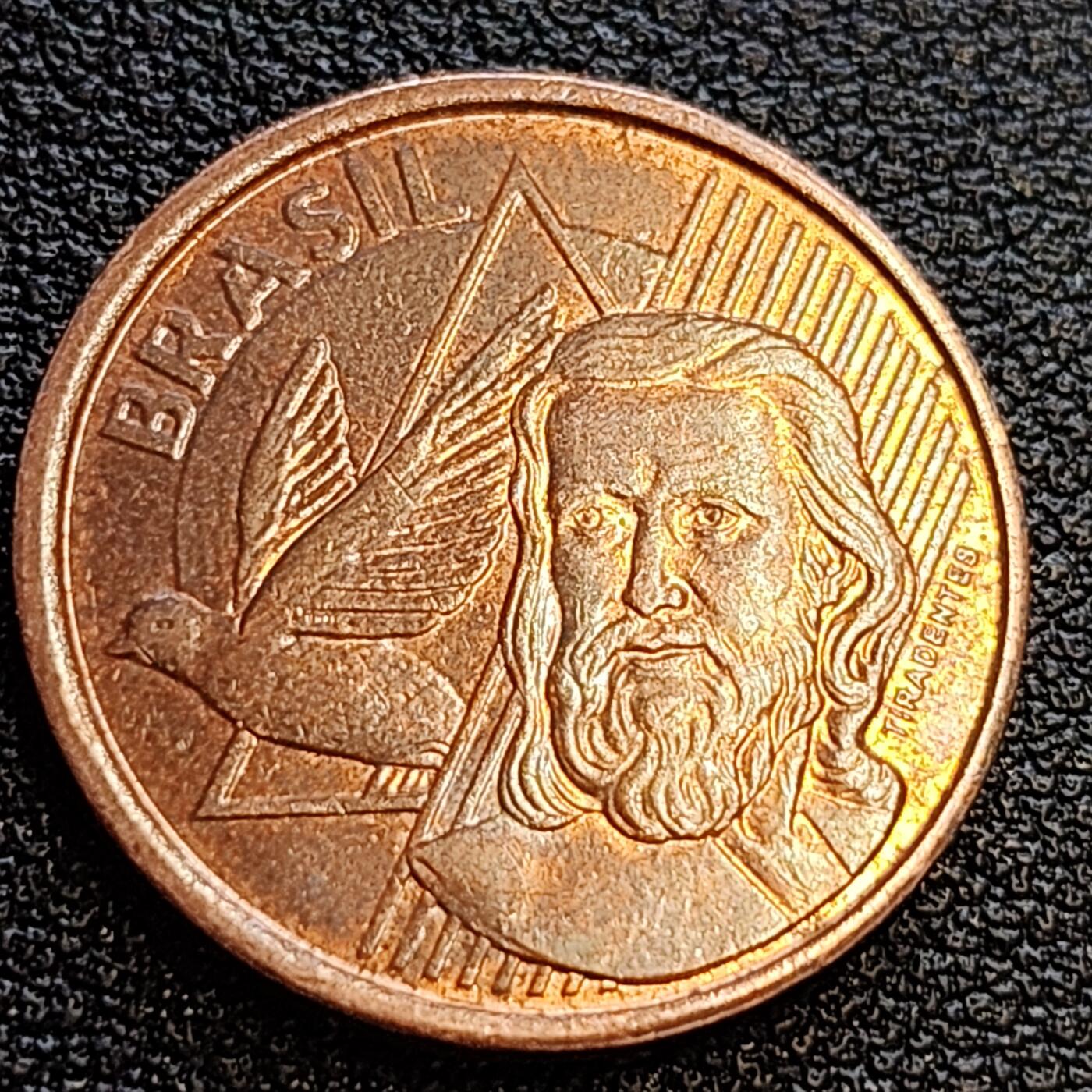 泉币菌-第63场-精品场 铜光美品 巴西5分席尔瓦·沙维尔巴西独立之父 直径22mm