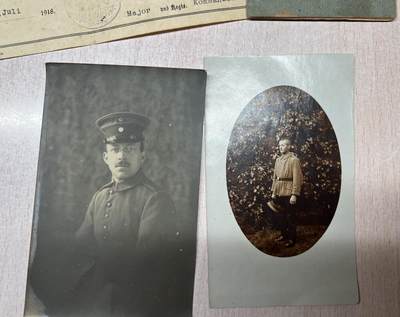 大猫徽章拍卖 第275期 德国一战二铁证书照片