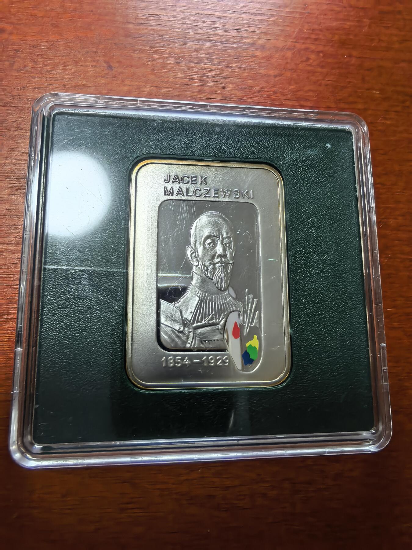 长老汇蛇年精选第二十九场拍卖 2003波兰画家雅克·马尔切夫斯基20兹罗提局部彩色精制银币，原厂盒