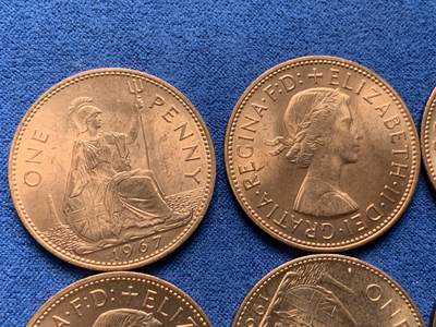 《竞宝斋》第406场 周日，周一，2场连拍 （全场包邮） 六枚一组 英国1967年铜币 卷拆原光