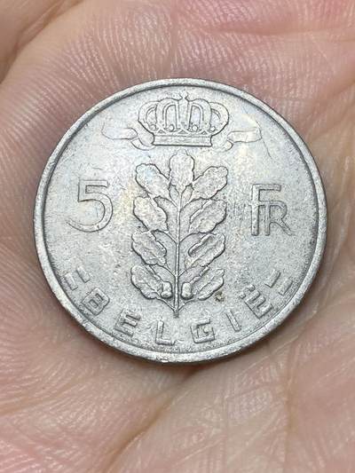 2025年第七十二场(总第九十八场）外国好品散币(免佣金) - 比利时🇧🇪1949年5法郎(博杜安一世时期，荷语版)
