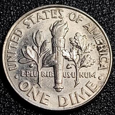 泉币菌-第67场-精品场 高币值 美国2003年D版10美分镍币 罗斯福 18mm 