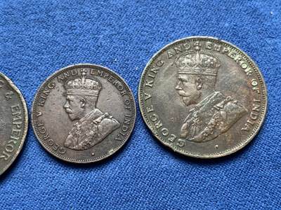 《竞宝斋》第406场 周日，周一，2场连拍 （全场包邮） 3枚一组 香港壹仙铜币