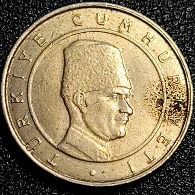 泉币菌-第67场-精品场 土耳其2002年 通胀版-10-万里拉 21mm