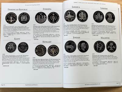 《竞宝斋》第406场 周日，周一，2场连拍 （全场包邮） SBP 香港拍卖目录 大开本 包含中西方精品钱币 精美印刷 重达2.2公斤