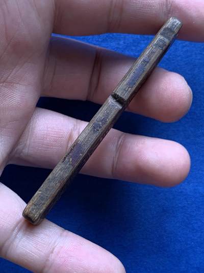 《竞宝斋》第406场 周日，周一，2场连拍 （全场包邮） 清末民初 苏州通成商号一百文竹筹 苏工皮壳老道 吉利桥地名如今犹存 寓意好