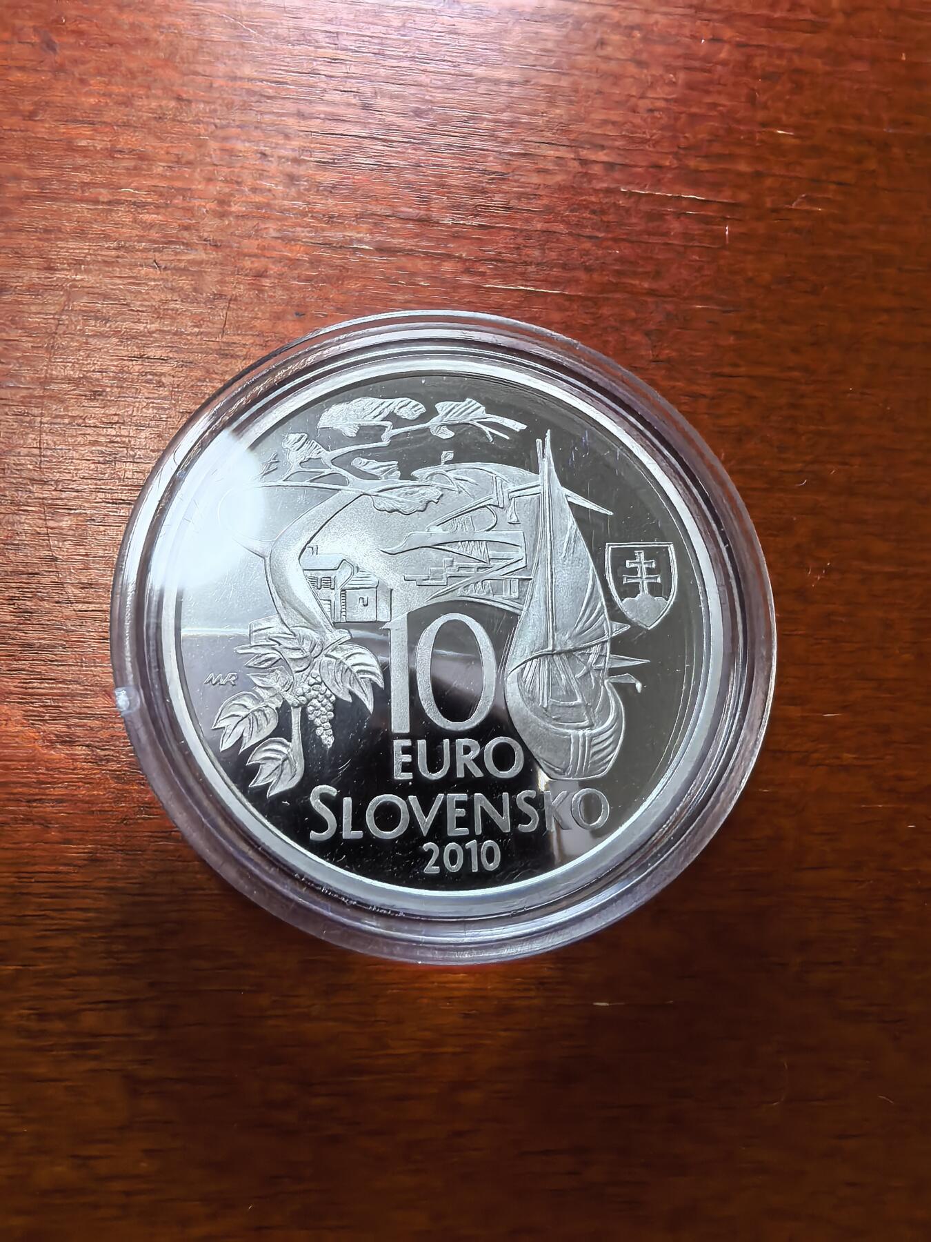 长老汇蛇年精选第二十九场拍卖 2010斯洛伐克马丁·库钦10欧元精制银币，盒证全，9300枚