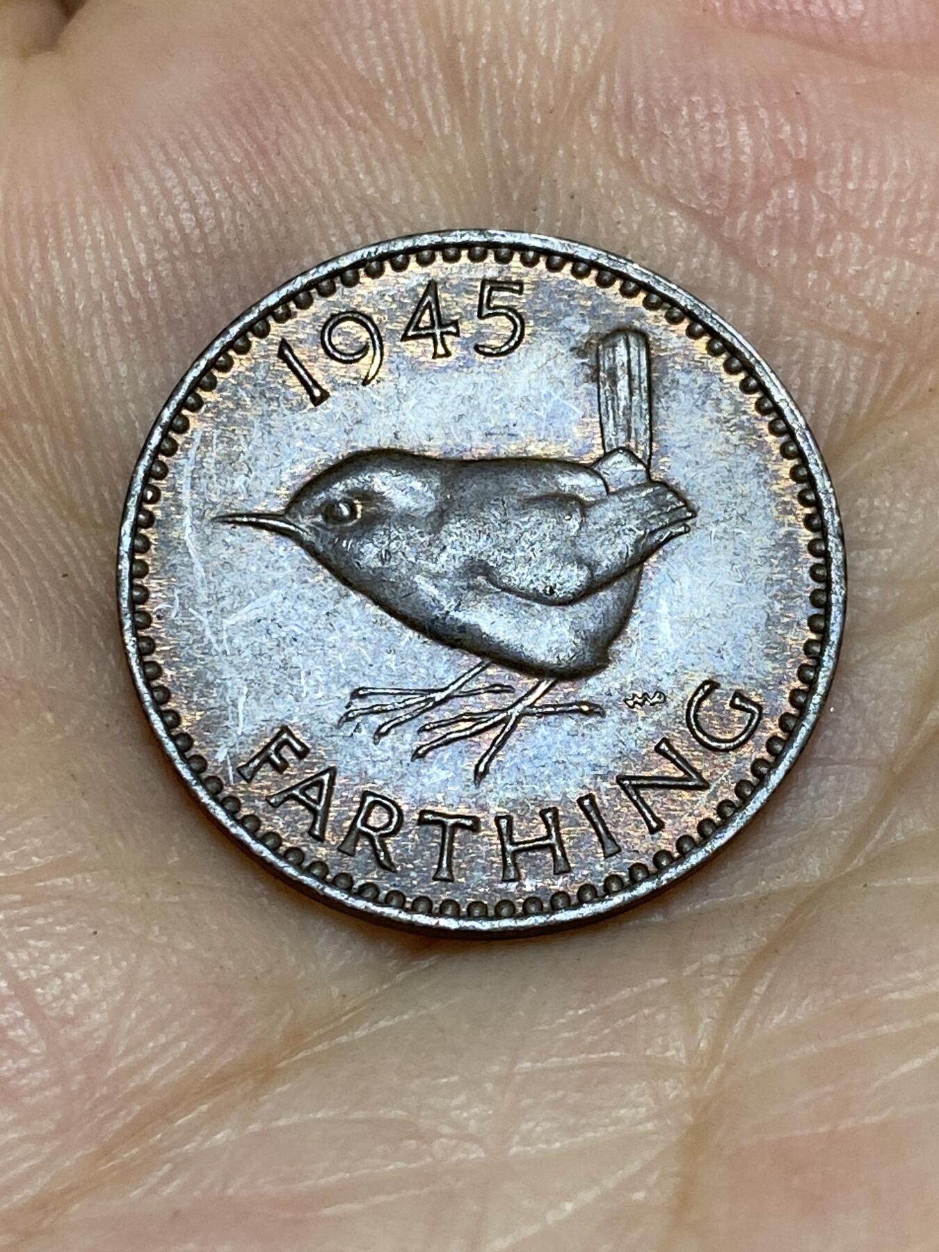 2025年第七十二场(总第九十八场）外国好品散币(免佣金) 好品–英国🇬🇧1945年1法新(乔治六世第一版，印度皇帝加字版)