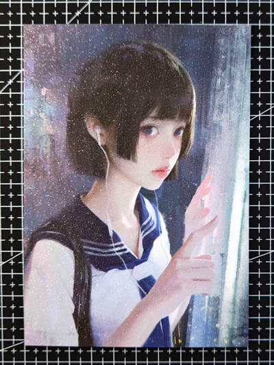 琦卡当当铺 第07期 周二结束 ★★人少漏多结束早★★太 (分享有奖)持续收拍品中~更多福利欢迎加群了解 - 众里寻他-最美少女-A6钻闪-磨砂手感-明信片尺寸
