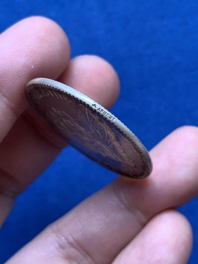 《竞宝斋》第406场 周日，周一，2场连拍 （全场包邮） 法国里昂皇家医院银质代币 15.5克 34.7mm 蜜蜂银标