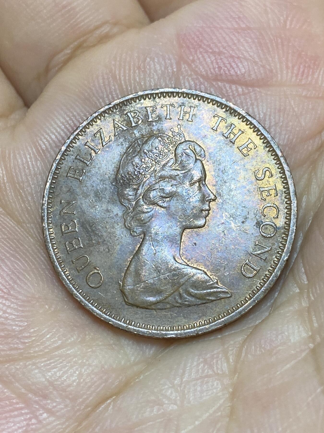 2025年第七十二场(总第九十八场）外国好品散币(免佣金) 少见–英属泽西岛🇯🇪1981单年份2便士(伊丽莎白二世中年花冠，十进制第二版)