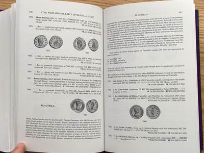 《竞宝斋》第406场 周日，周一，2场连拍 （全场包邮） 古罗马钱币及其价值目录第二卷，David Sear最新版，公元96年-公元235年