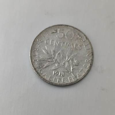 Krab外币市集Vol.21 - 法国1913年50分银币