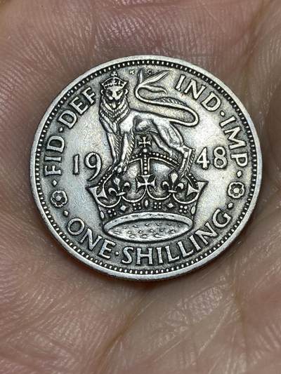 2025年第七十二场(总第九十八场）外国好品散币(免佣金) - 英国🇬🇧1948年1先令(乔治六世第二版，英格兰站狮版，关门年仅发行2年)