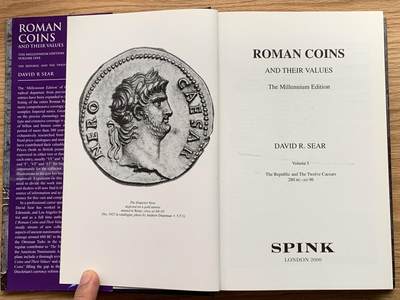 《竞宝斋》第406场 周日，周一，2场连拍 （全场包邮） 古罗马钱币及其价值目录第一卷，David Sear最新版，公元前280年-公元96年