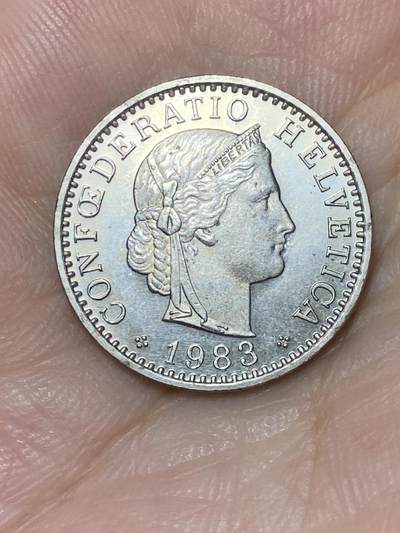 2025年第七十三场(总第九十九场）外国好品散币(免佣金) 瑞士🇨🇭1983年20生丁(无标版)