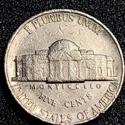 泉币菌-第67场-精品场 美国1987年D版5美分 杰斐逊纪念币 背图总统在蒙蒂塞洛的故居