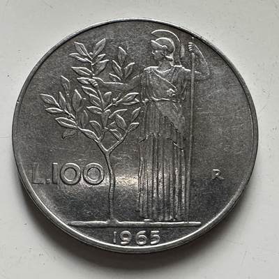 🌹外币初藏🌹🐯2025年第81场  周二无佣金特价场 - 意大利1965年100里拉