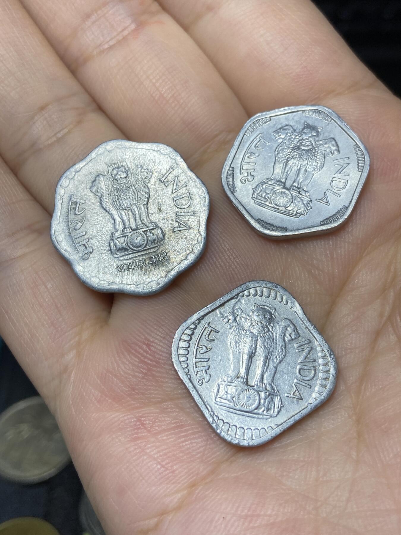 2025年第七十二场(总第九十八场）外国好品散币(免佣金) 印度🇮🇳3枚：1989年10派沙，1969年3派沙，1973年5派沙
