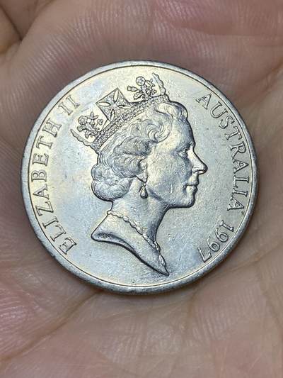 2025年第七十三场(总第九十九场）外国好品散币(免佣金) 较少–澳大利亚🇦🇺1997年20分(伊丽莎白二世中年高冠)
