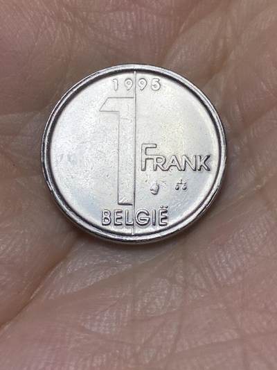 2025年第七十二场(总第九十八场）外国好品散币(免佣金) - 比利时🇧🇪1995年1法郎(阿尔贝二世时期，荷语版)