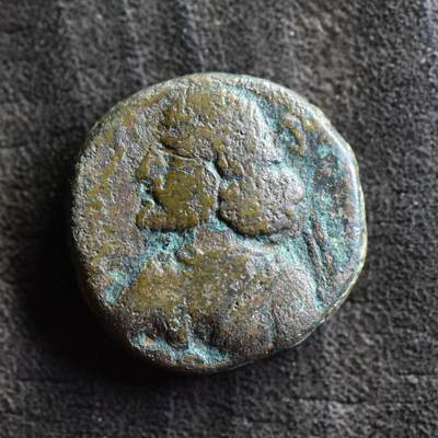 【良泉】第36期【直播场】8月21日晚19.30点开拍！173组，西方古代钱币、杂项专场 - 【藏家出品B】公元2-3世纪【古印度】印度-帕提亚，四德拉克马大铜币，7.84克
