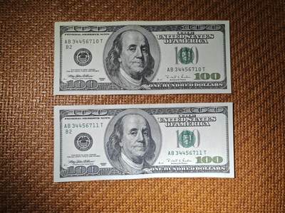 美国纸币 1996年 首发年份 黑白大头 100美元 全新UNC 单价 - 美国纸币 1996年 首发年份 黑白大头 100美元 全新UNC 单价