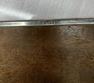 大猫徽章拍卖 第275期 德国空军元帅 1936年 银质雪茄盒