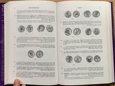 《竞宝斋》第406场 周日，周一，2场连拍 （全场包邮） 古罗马钱币及其价值目录第一卷，David Sear最新版，公元前280年-公元96年