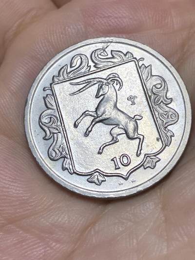 2025年第七十二场(总第九十八场）外国好品散币(免佣金) - 英属马恩岛🇮🇲1985年10便士(伊丽莎白二世中年高冠，第五套首发年仅发行3年，PM AA)
